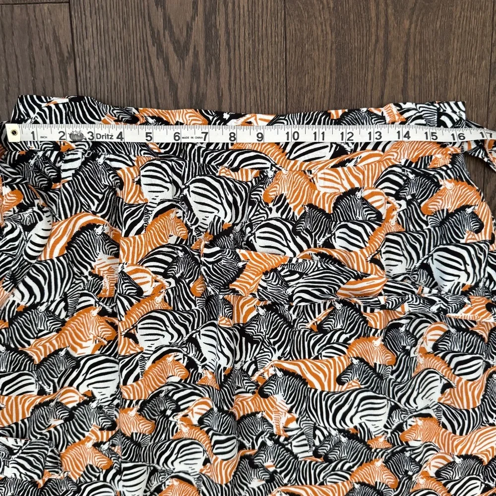 ANTHROPOLOGIE PORRIDGE ZEBRA SKIRT L - Picture 7 of 10